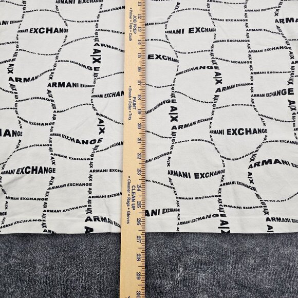 A/X Armani Exchange Polo Shirt Mens size XXL Logo all over print golfing Casual - Picture 16 of 16